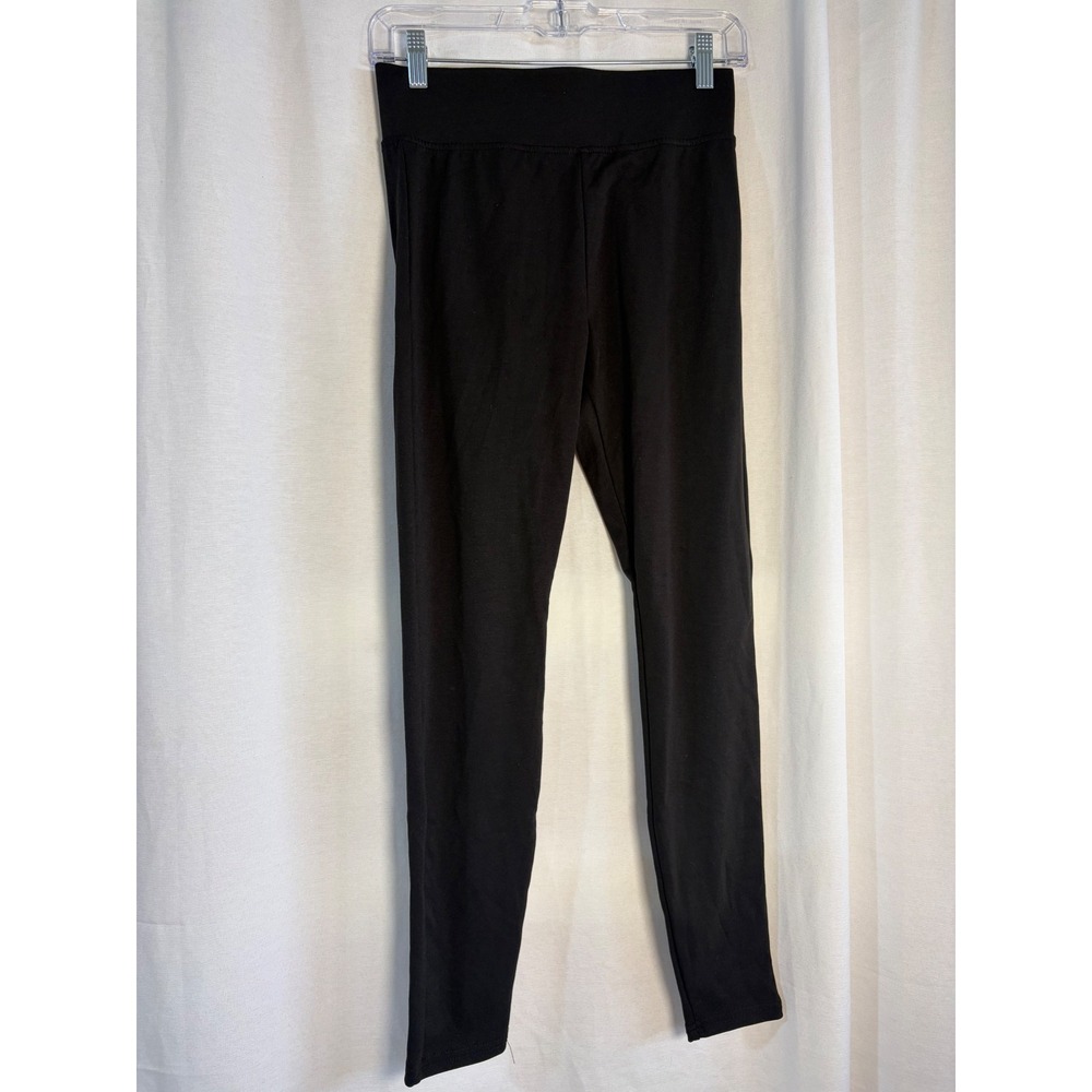 A New Day Womens Black High Rise Knit Leggings Small Stretch Basic Casual